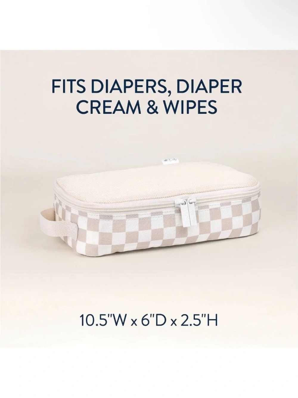 Itzy Ritzy Pack Like a Boss Packing Cubes •Taupe Checkerboard•